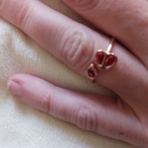 Garnet Heart Ring | Your Bijoux Box | New/Sealed
